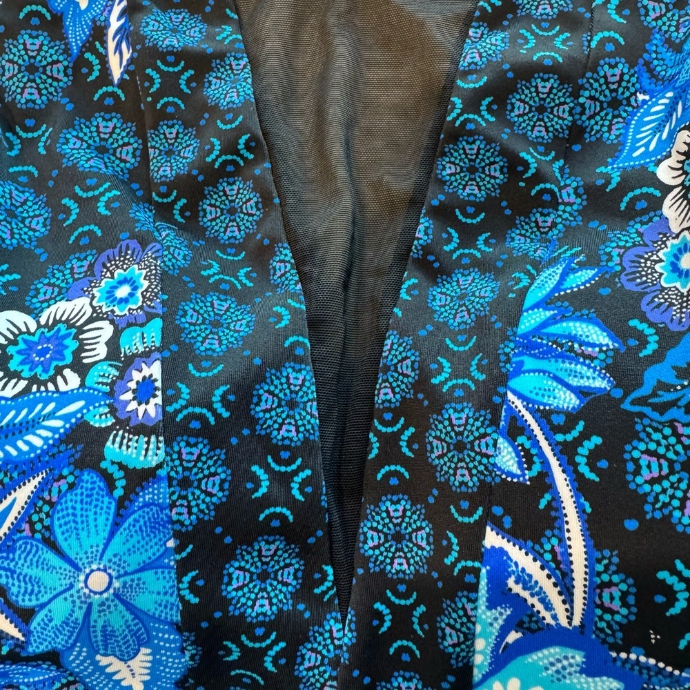NWT Swim Solutions High Neck Mesh One Piece Swimsuit - Picture 4 of 8